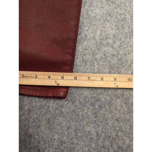 Banana Republic Skinny Jeans 28 Women's Mid-Rise Red Pants 29" Inseam Stretch - Picture 8 of 10